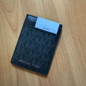 Michael Kors Dark Gray Card Holder - NWT